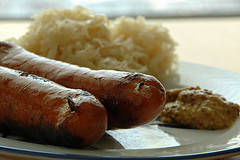 Sauerkraut with sausage