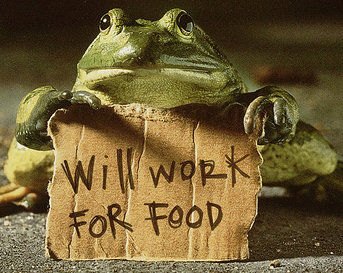 Will work for food