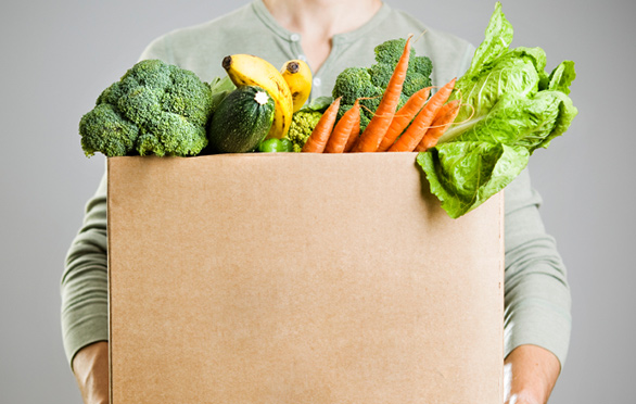 Box of vegetables