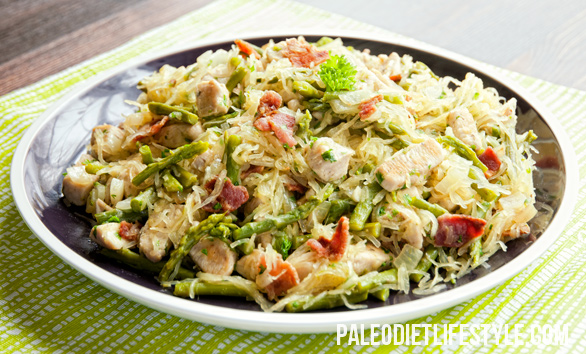 Chicken Asparagus Carbonara