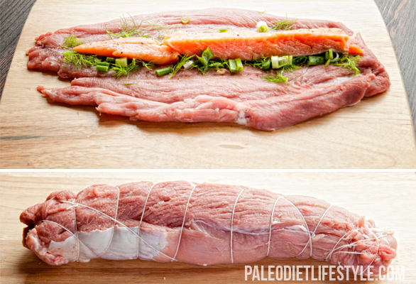 Fish in a pig preparation