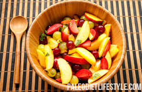 Fruit Salad With Mint and Lime