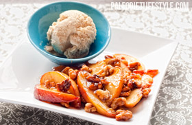 Honey-Coated Walnuts and Peaches
