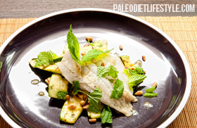 Grilled Lemon-Herb Zucchinis with Sole