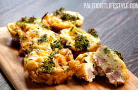 Mini Ham And Broccoli Frittatas