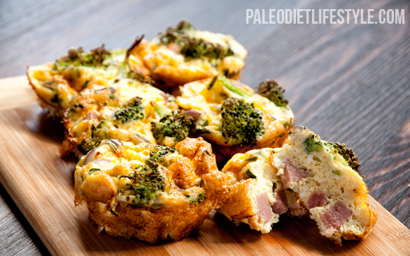 Mini Ham And Broccoli Frittatas Mini Ham And Broccoli Frittatas