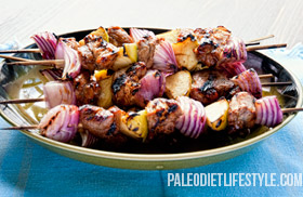 Pork and Apple Skewers