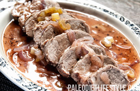 Pork Tenderloin With Burgundy Sauce