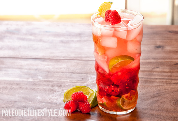 Raspberry lime Flavored Water