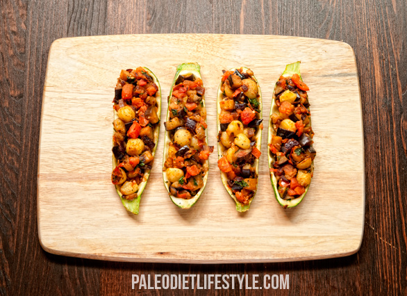 Ratatouille Stuffed Zucchini