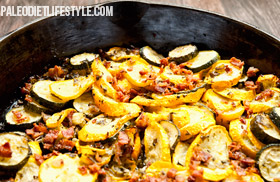 Summer Squash and Bacon Bits