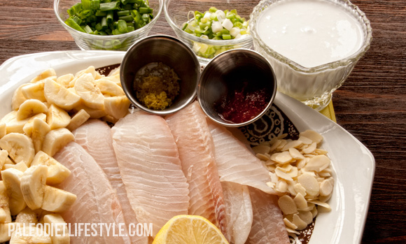 Tilapia and Banana Curry preparation