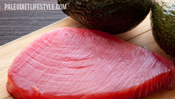 Tuna Avocado Boats preparation