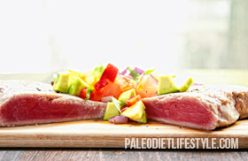 Tuna With Avocado Salsa