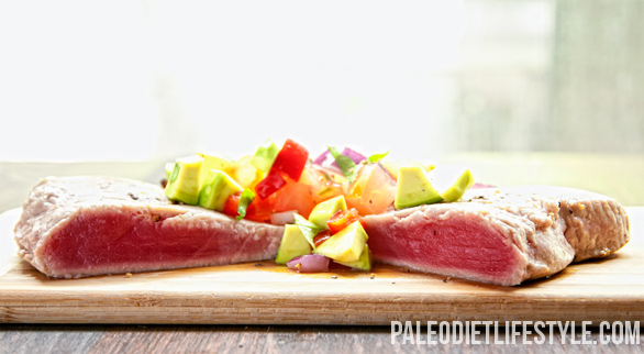 Tuna With Avocado Salsa