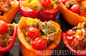 Veal Stuffed Bell Peppers