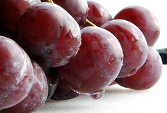 Red grapes