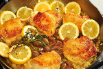 Olive, garlic and lemon chicken