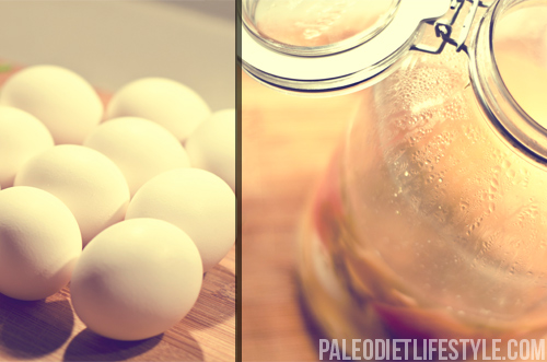 Pickled eggs preparation