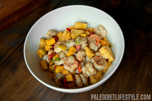 Shrimp In Fruity Salsa