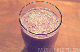 Blueberry cucumber smoothie