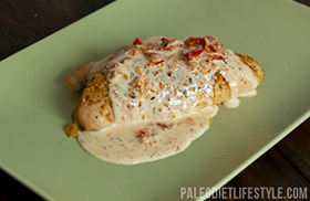 Chicken with creamy sun-dried tomato sauce