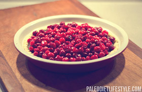 Chocolate cranberry pie