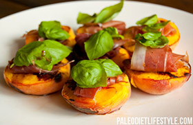Grilled peaches