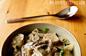 Creamy mushroom stew