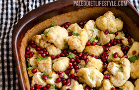 Roasted cauliflower side dish