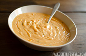 Sweet potato lime soup