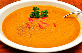 Sweet potato and sausage paleo soup