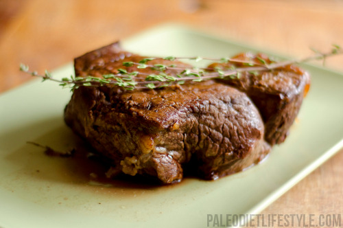 Roast Beef With Thyme, Garlic And Red Wine