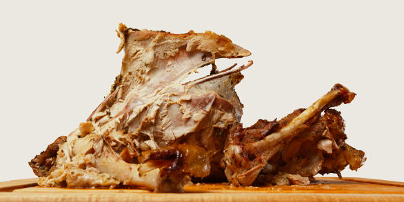 leftover turkey bones