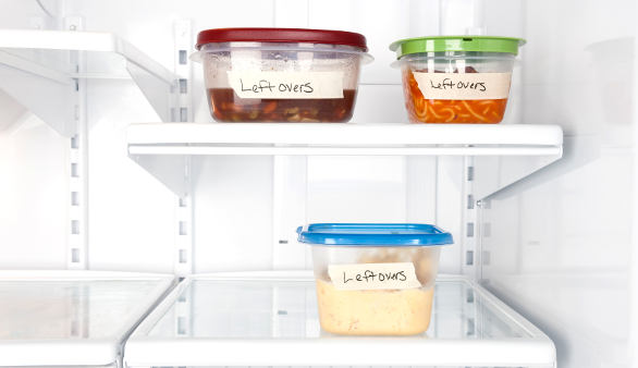 leftovers in fridge