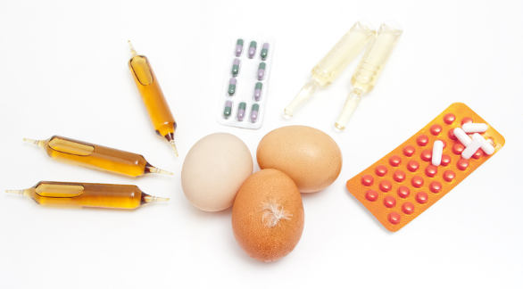 eggs and antibiotics